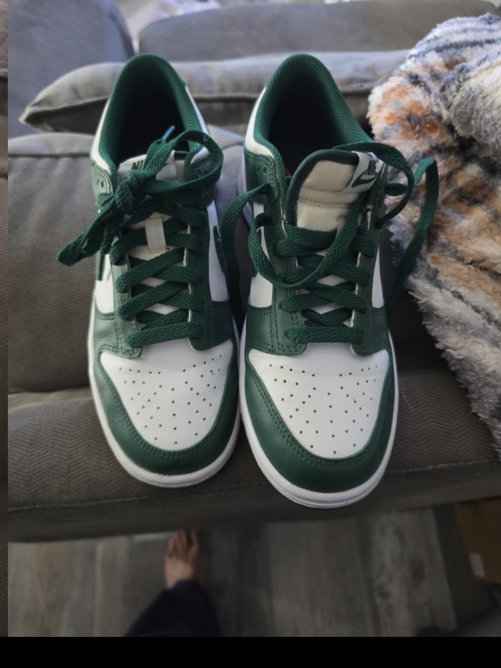 Nike SPARTAN Green/white Low 6.5M/8W